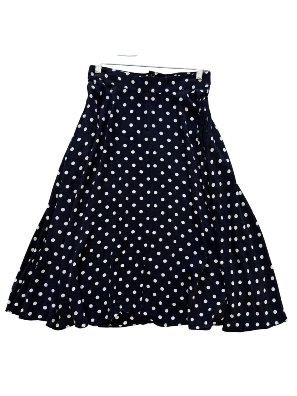 Weiz Copenhagen Womens Polka Dot A-Line Skirt Navy White S Flirty Coquette